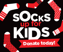 Socks up for kids